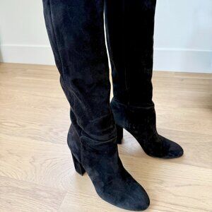Used Sam Edelman Black Suede Boots